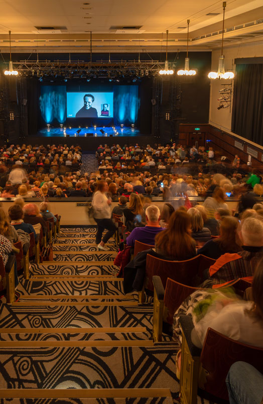 An audience at the Assembly Hall Theatre