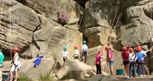 Bowles rock climbing