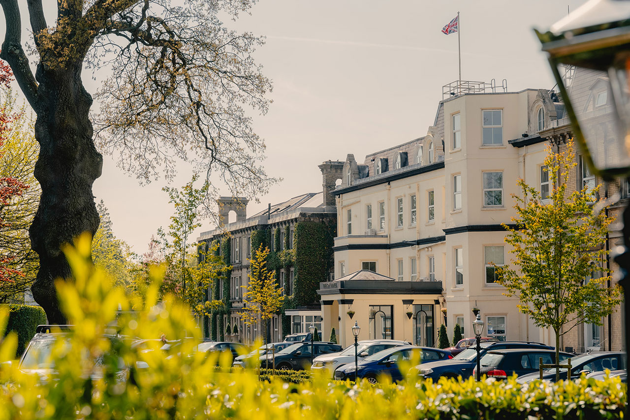 The frontage of The Spa Hotel