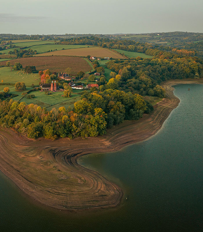 Bewl Water from above