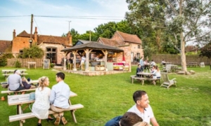 People in Beer Garden
