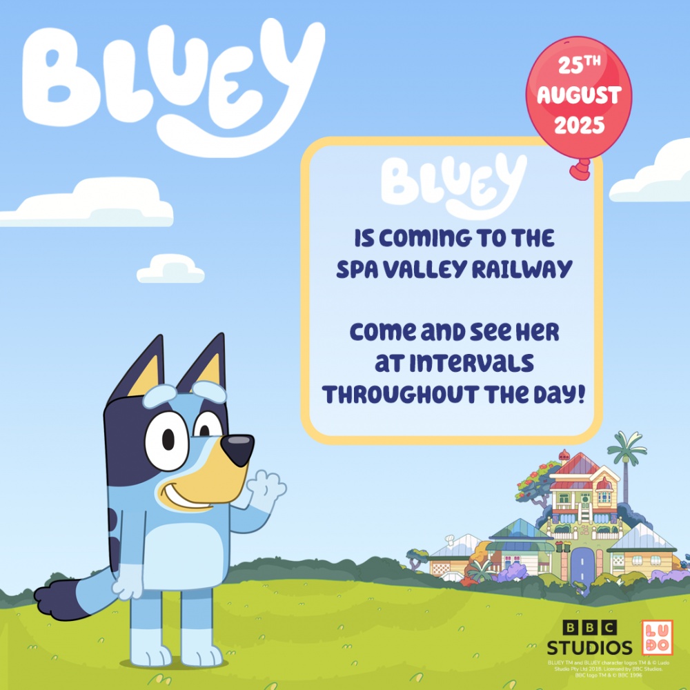 Bluey is coming to the Spa Valley Railway