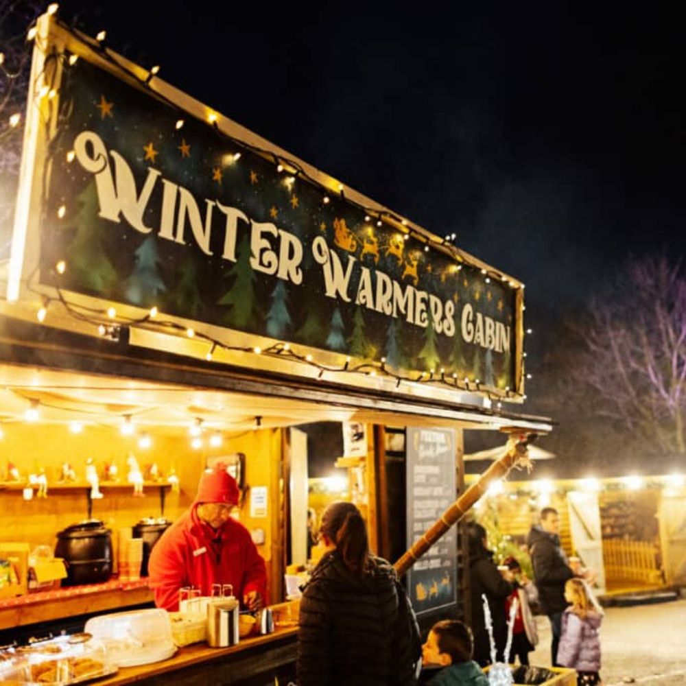 Christmas market stall