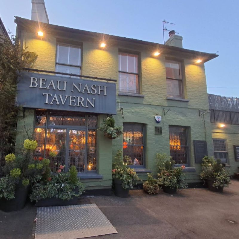 Front of Pub in evening