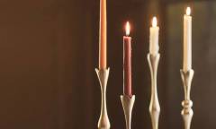 Display of four candles