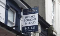 Adrian Harrington Rare Books signage