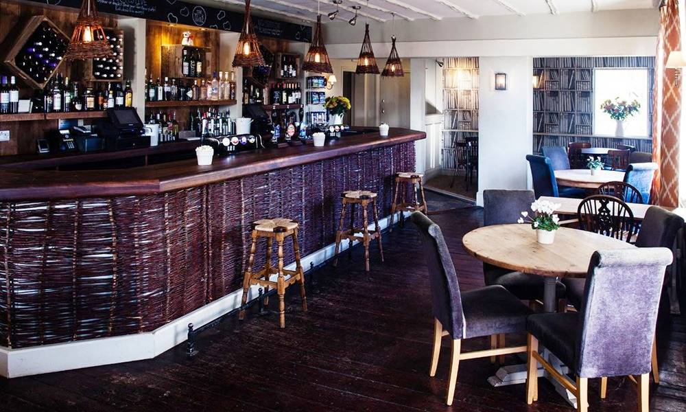 The Milk House, Sissinghurst interior bar area